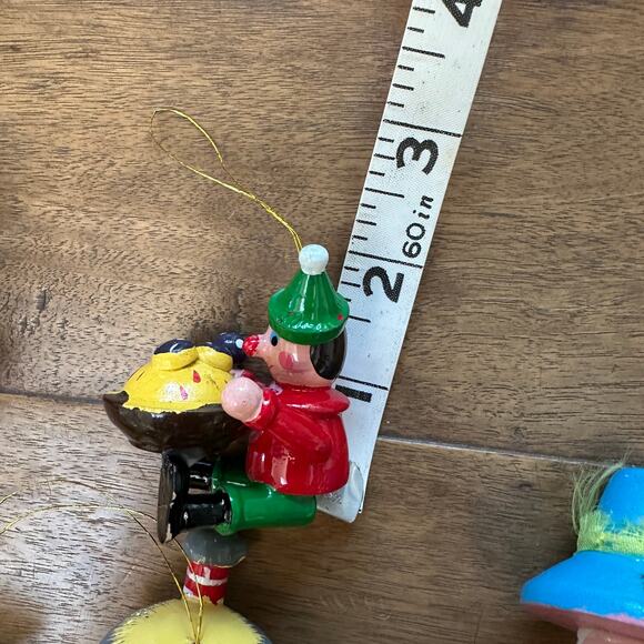 Vintage nursery rhyme storybook Wood Ornaments Handmade Christmas set of 10 - Picture 11 of 13